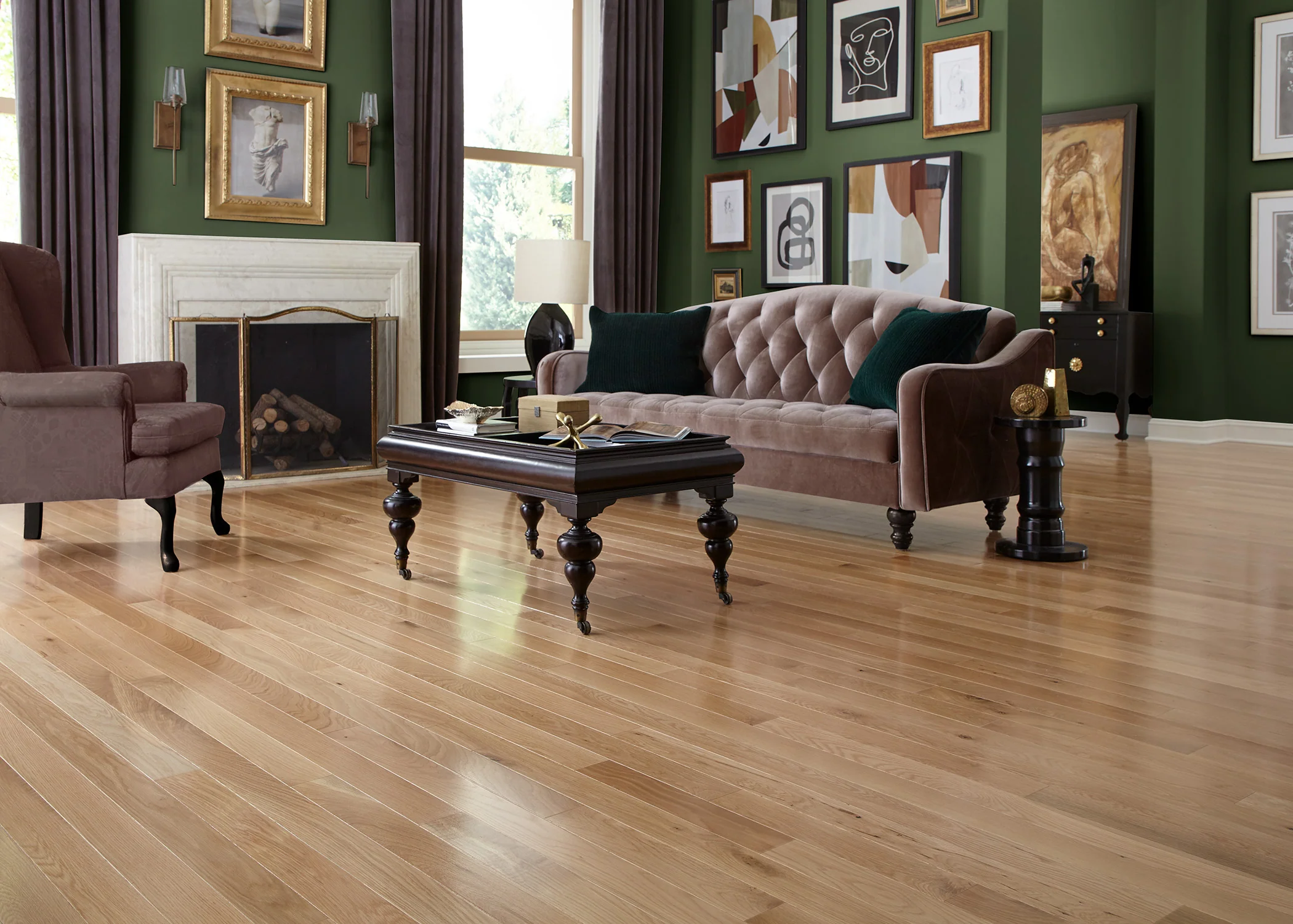 3/4 in. Character White Oak Solid Hardwood Flooring - Sample - Image 2