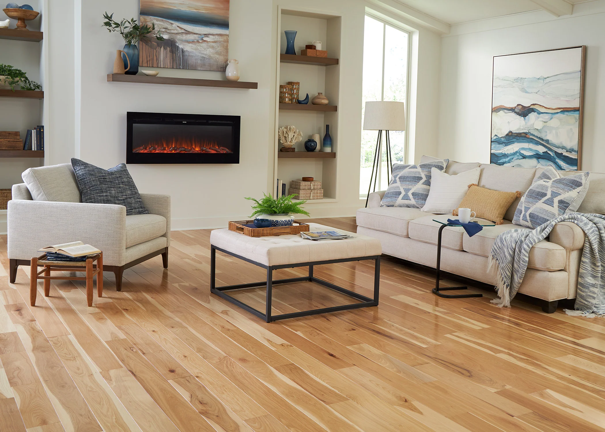 3/4 in. Natural Hickory Solid Hardwood Flooring - Sample - Image 2