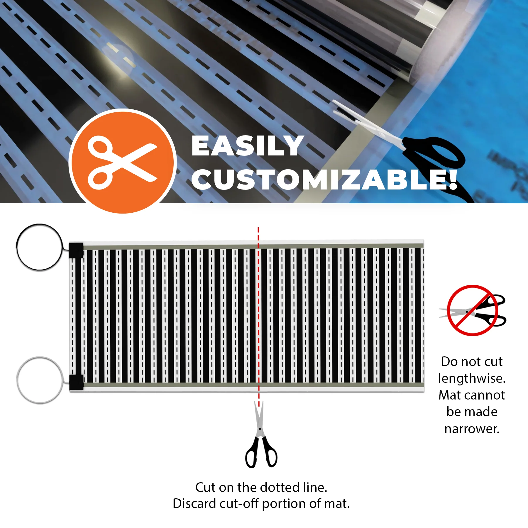 3 ft. W x 10 ft. L 120V Radiant Floor Heating Systems for Laminate, Vinyl, and Floating Floors - Image 5