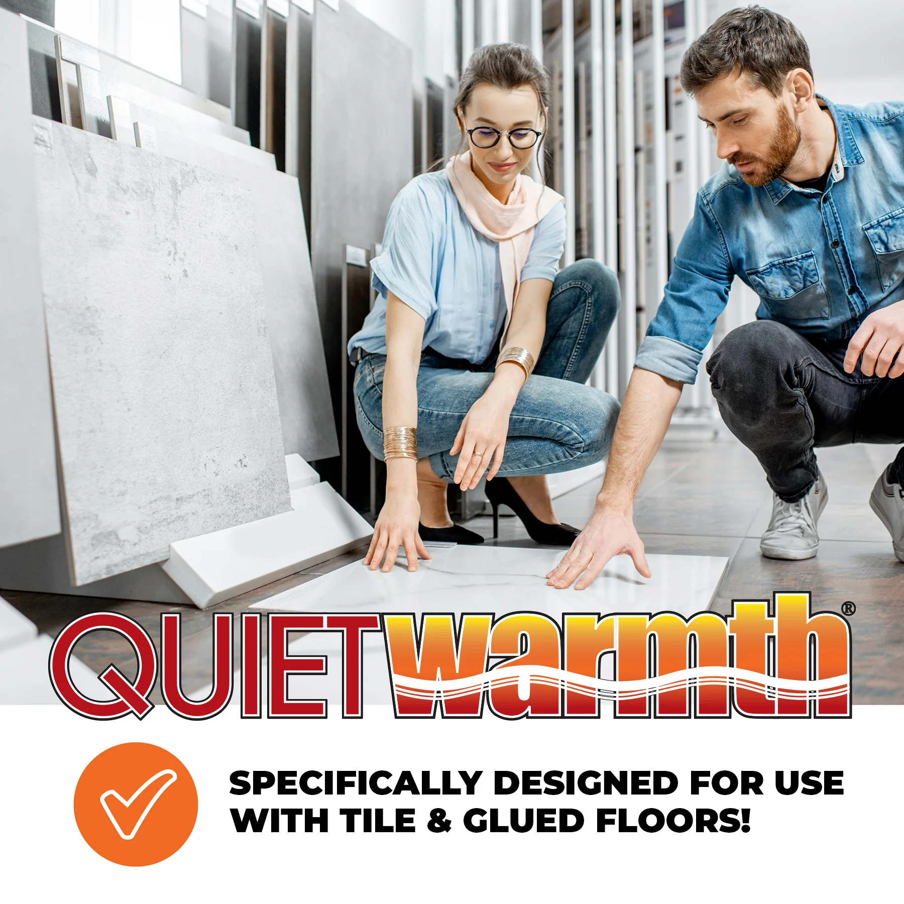 3 ft. W x 10 ft. L 240V Radiant Floor Heating System for Tile Flooring Peel and Stick Panel - Image 4