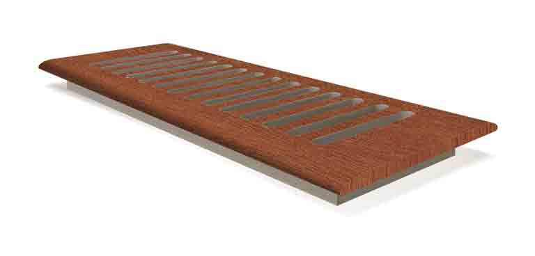 4 x 12 Brick Paver Oak Drop In Grill