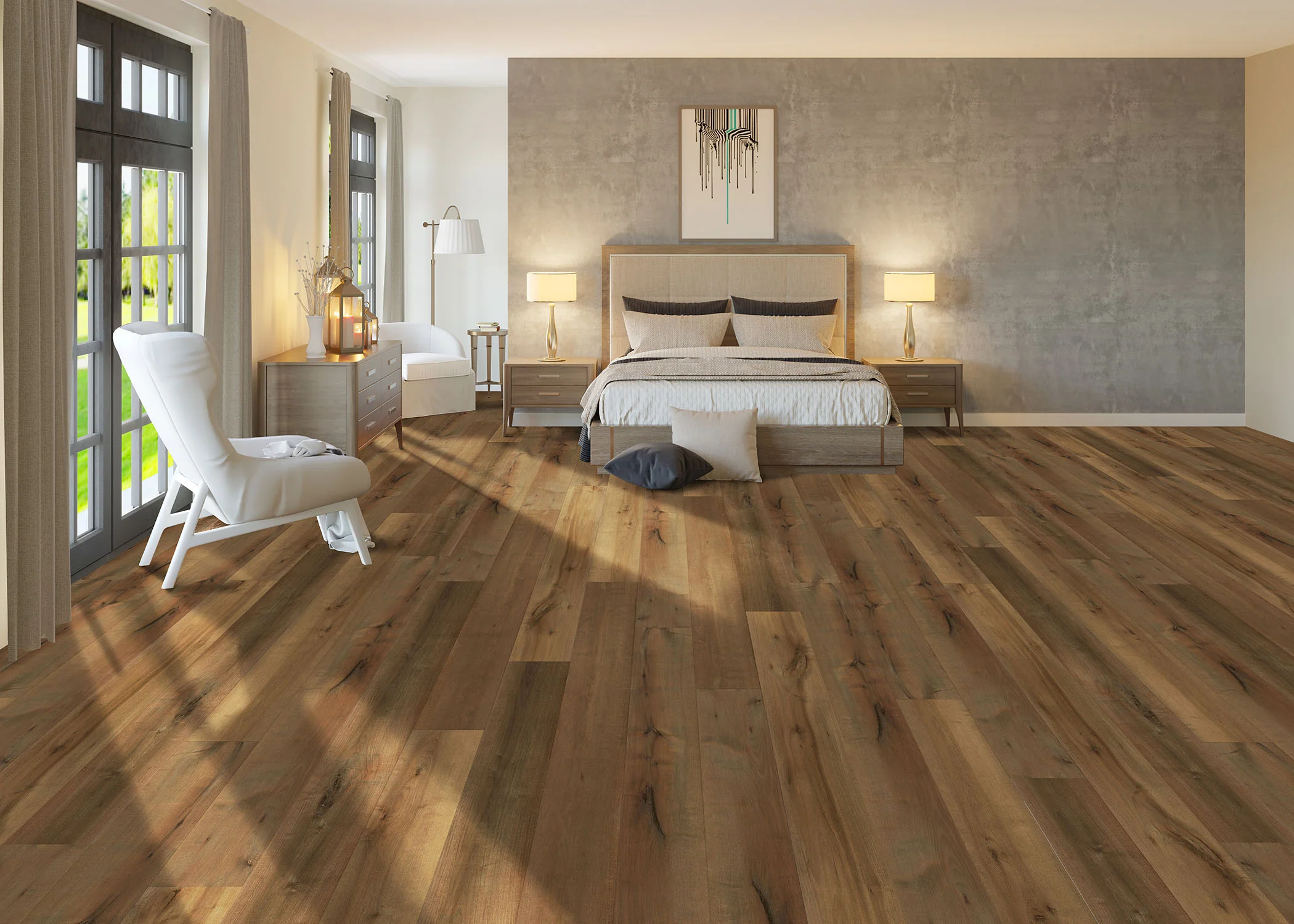 6mm Claremont Maple w/pad Waterproof Rigid Vinyl Plank Flooring - Sample - Image 2