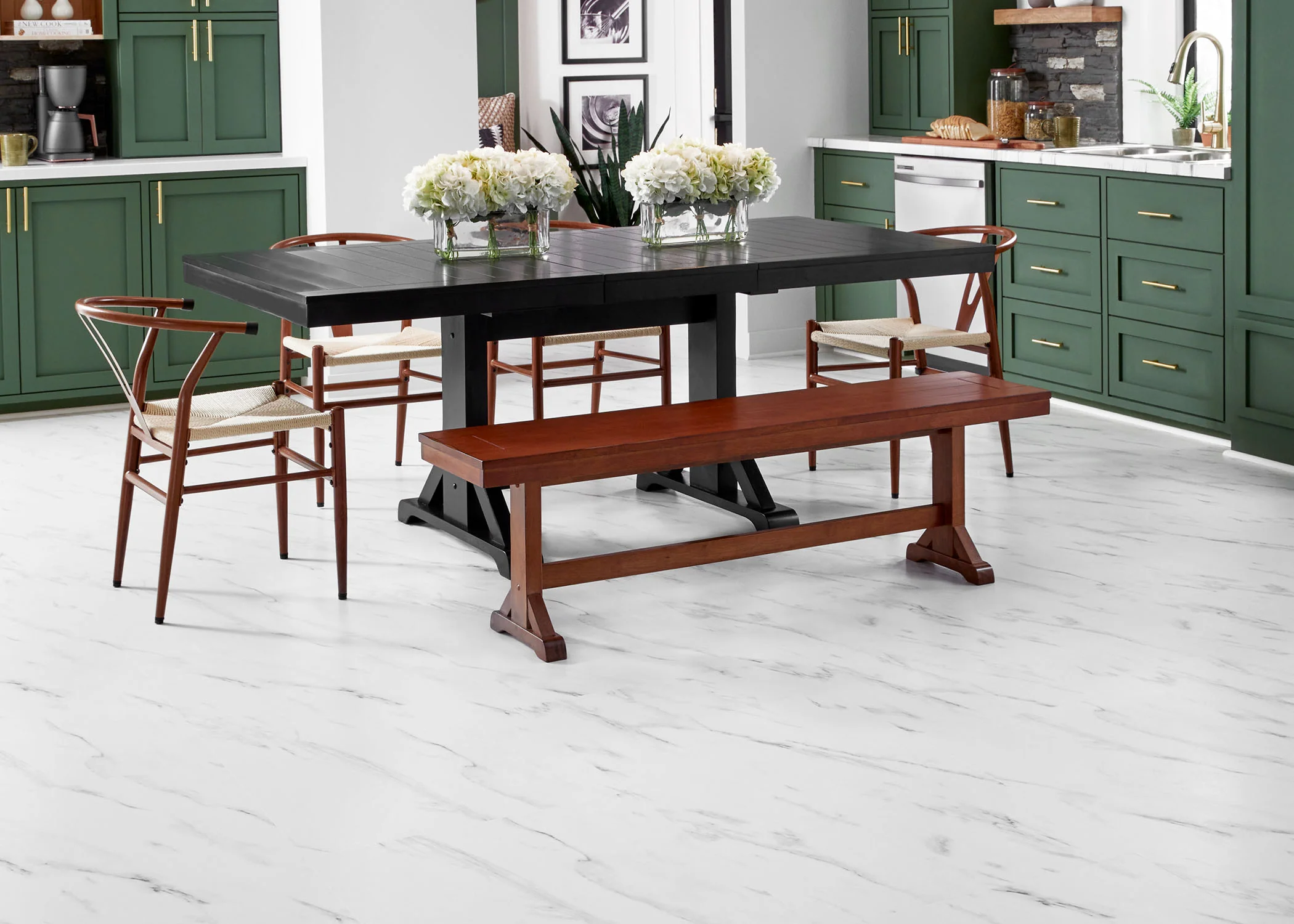 8mm Monument Marble Water-Resistant Laminate Flooring - Sample - Image 2