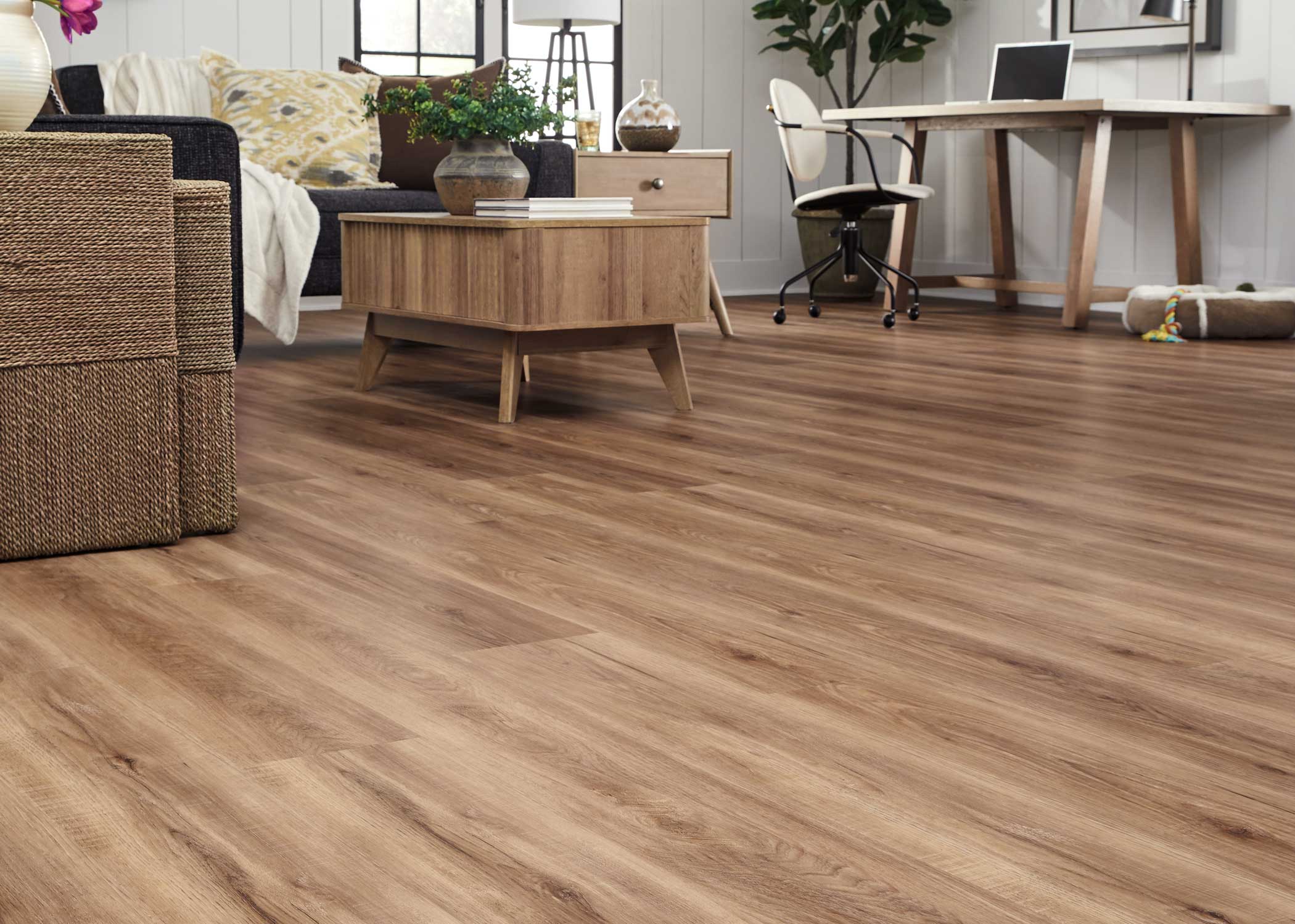6mm w/pad Roosevelt Oak Waterproof Rigid Vinyl Plank Flooring 7.08 in. Wide x 60 in. Long - Image 3