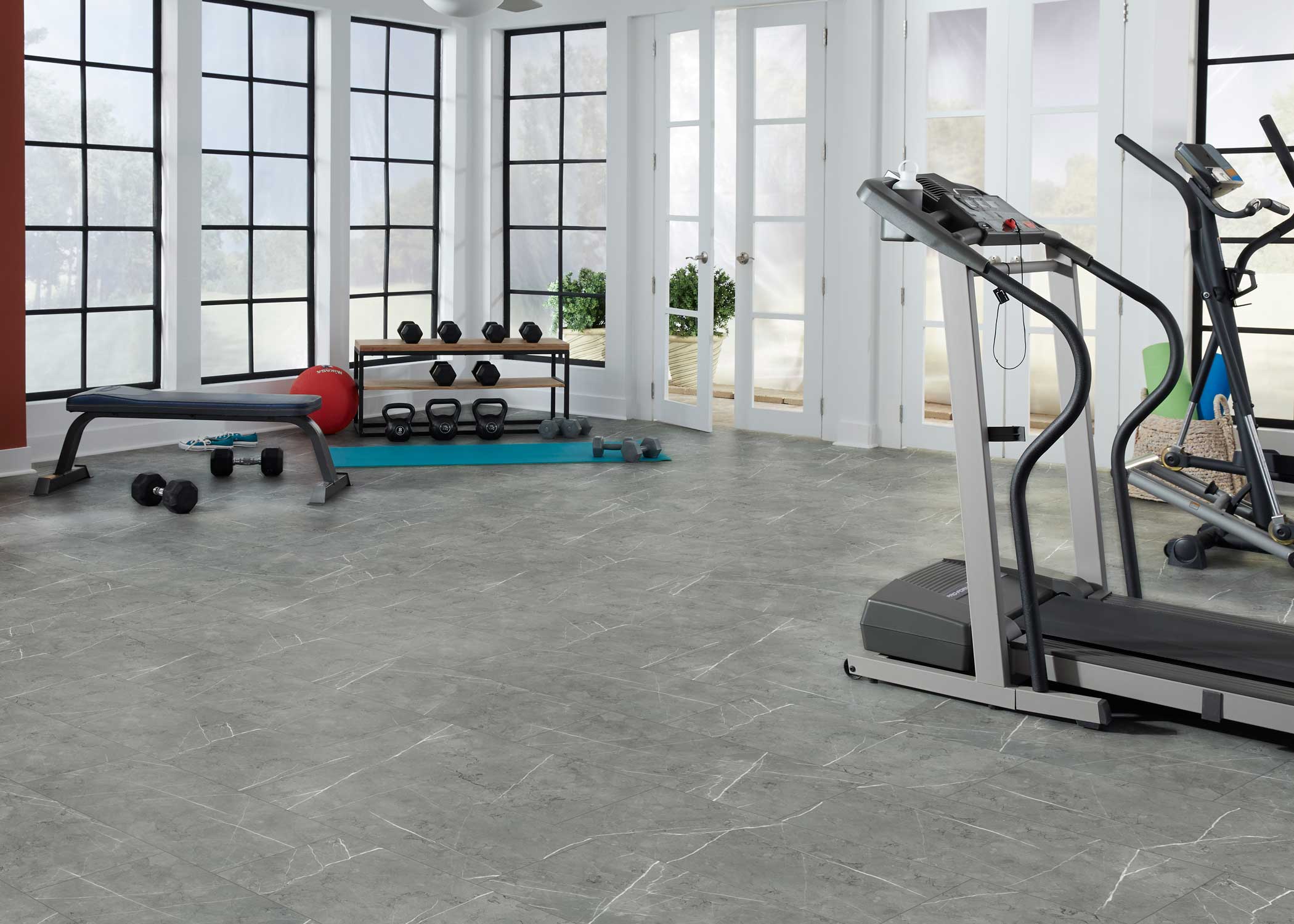 5mm w/pad Grigio Salerno Waterproof Rigid Vinyl Tile 12 in. Wide x 24 in. Long - Image 2