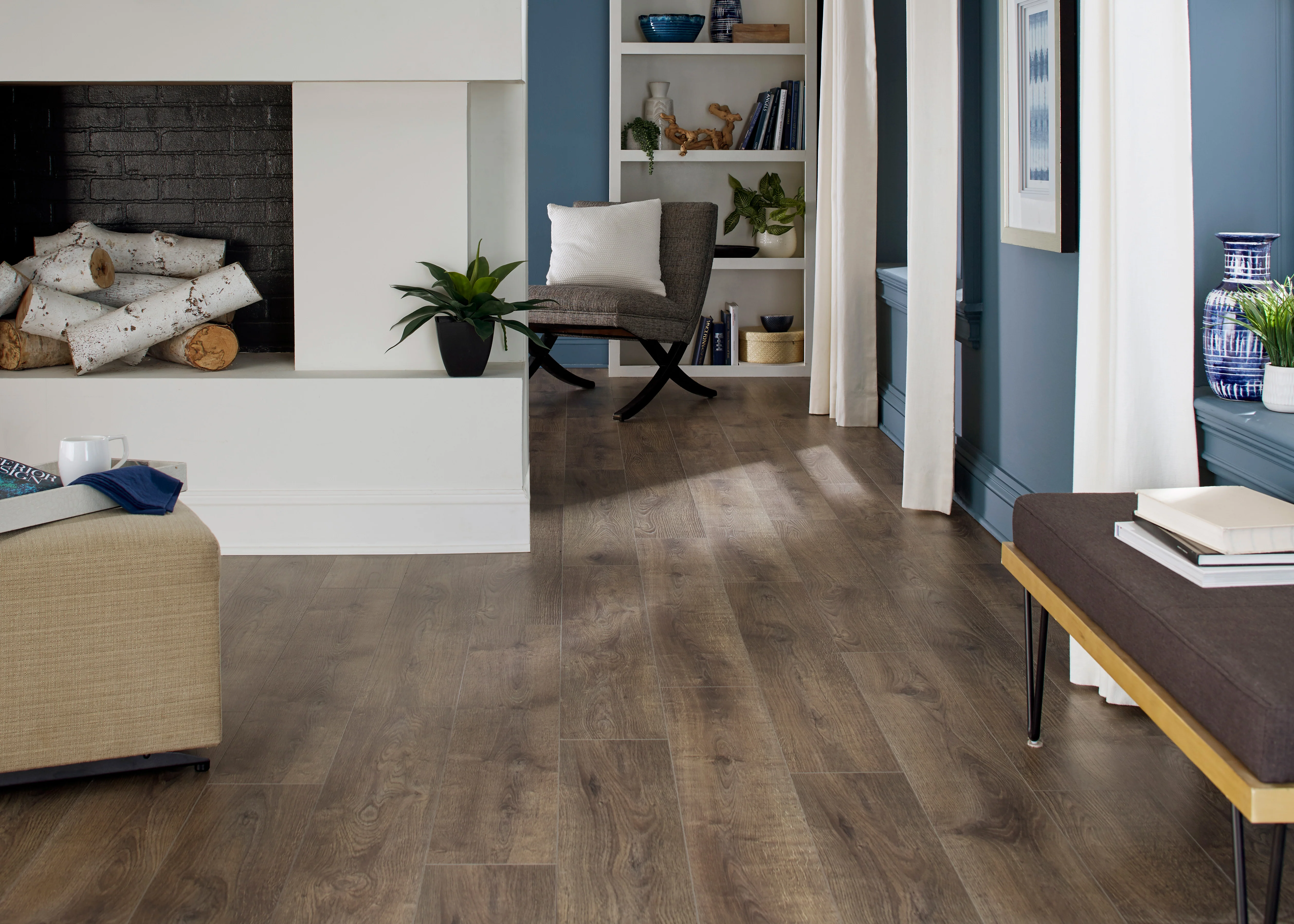 12mm Barrington Oak Water-Resistant Laminate Flooring 7.48 in. Wide x 50.6 in. Long - Image 2