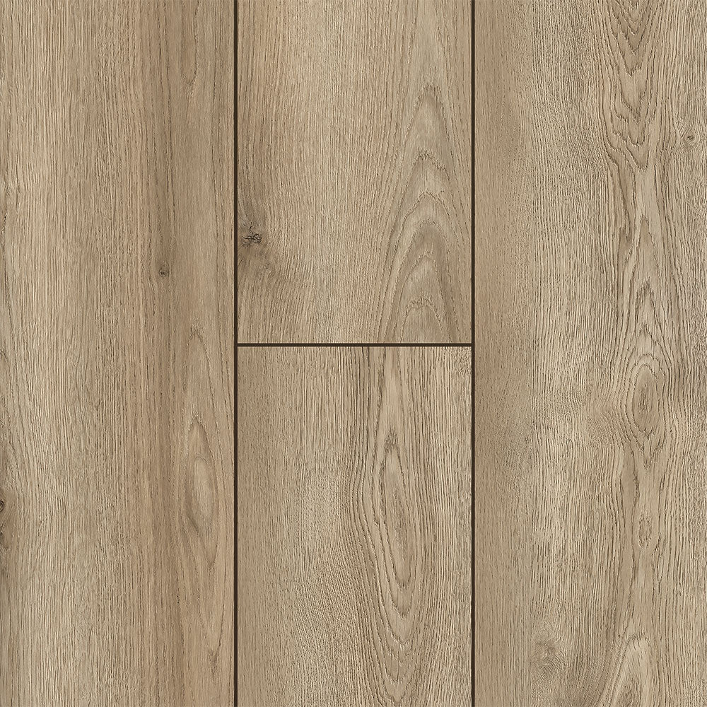 12mm Brisk Hollow Oak w/ 2mm pad Water-Resistant Laminate Flooring 8.03 in. Wide x 47.64 in. Long