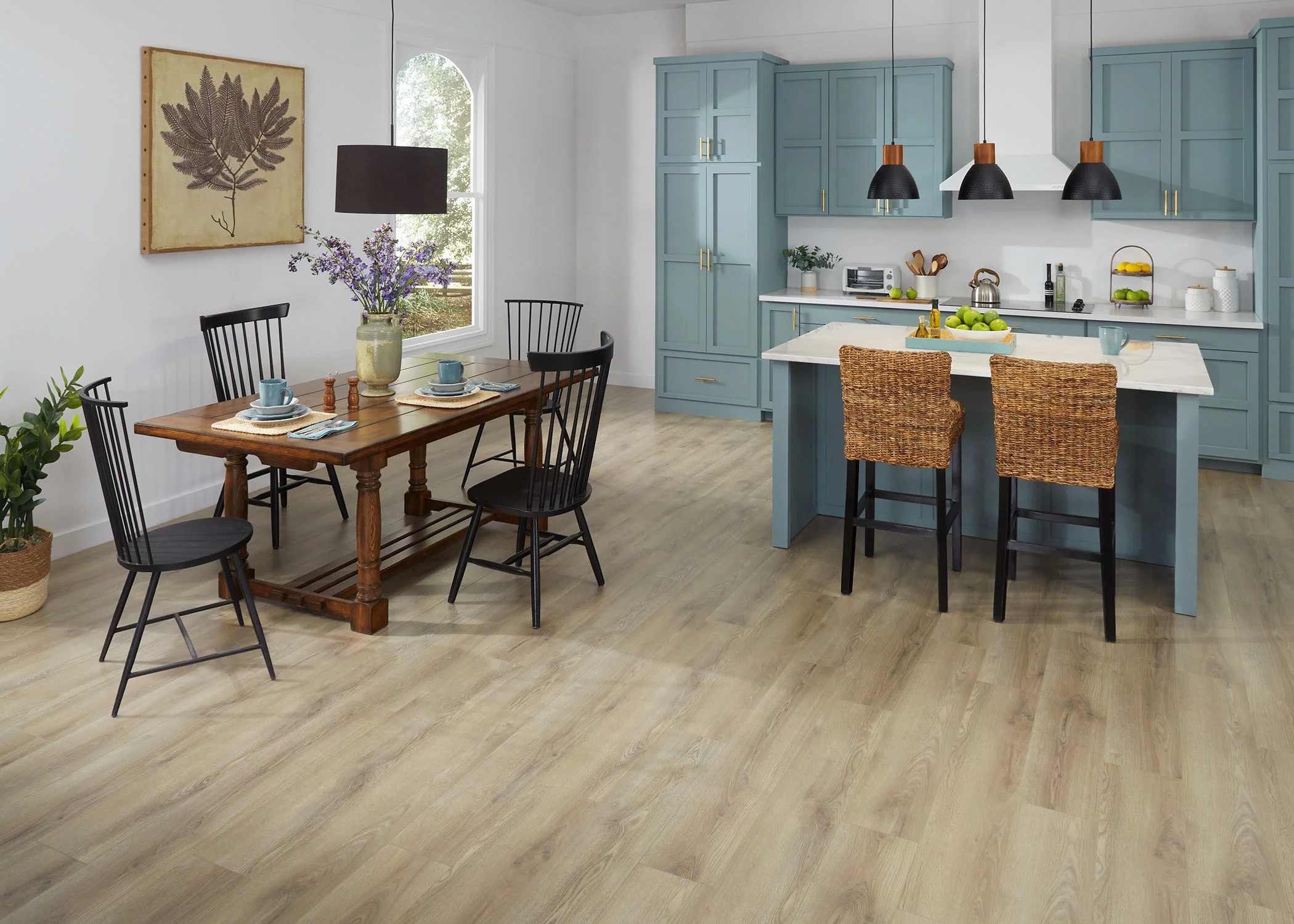 12mm Brisk Hollow Oak w/ 2mm pad Water-Resistant Laminate Flooring 8.03 in. Wide x 47.64 in. Long - Image 2