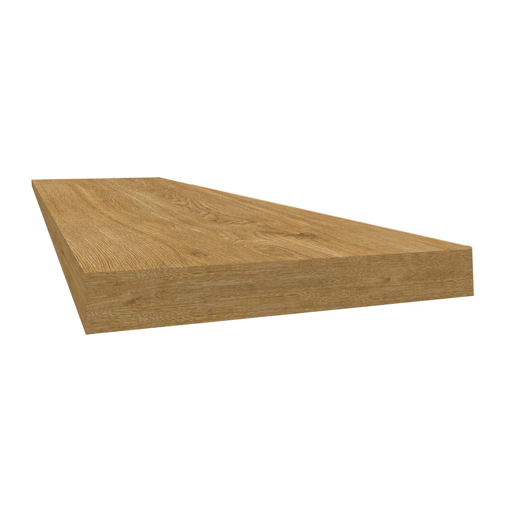 Duravana Bay Bridge Oak 48" Square Retrofit Tread with Return