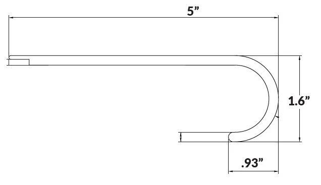 Duravana BestTread Lake Lager Oak Landing Stair Nose - Image 2