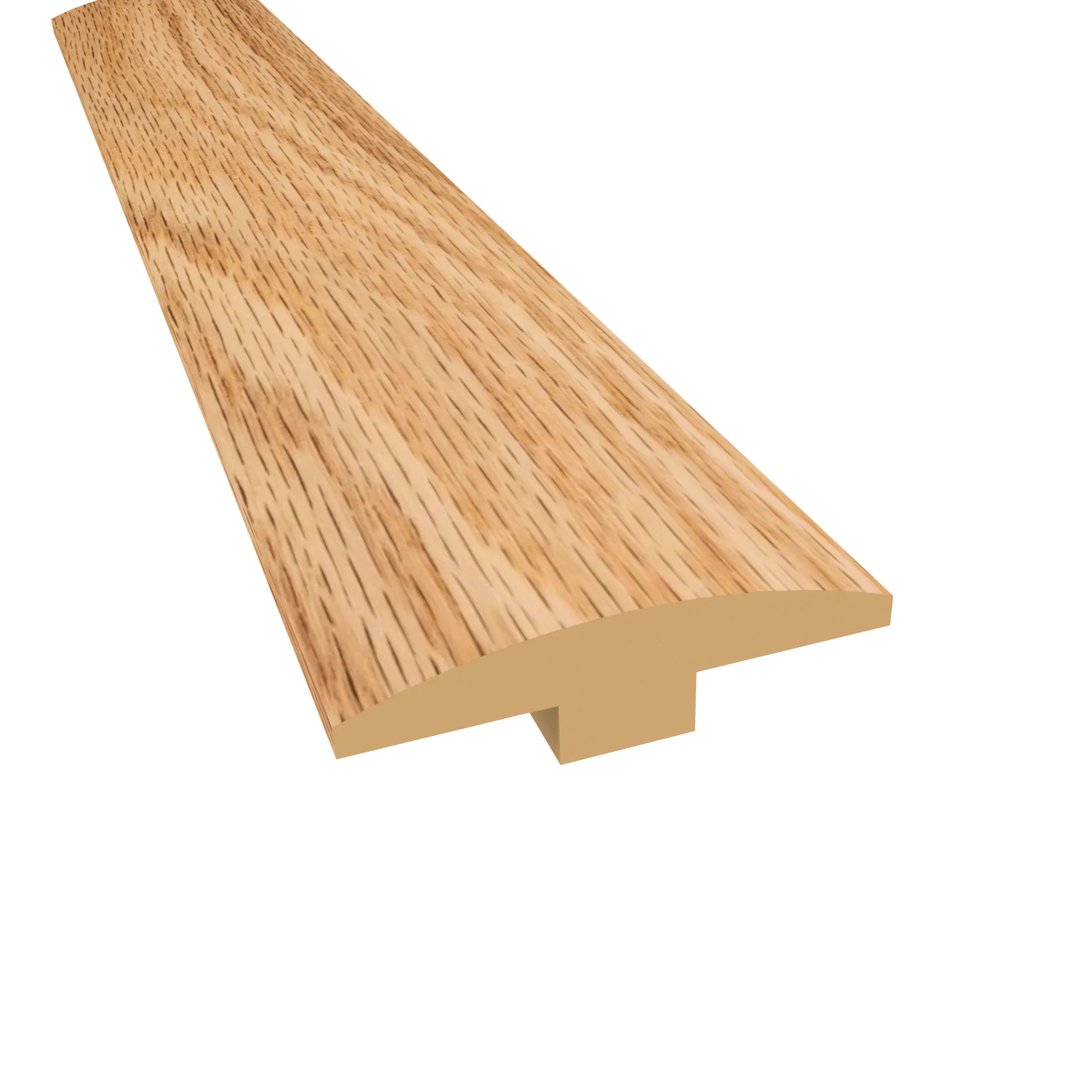 Prefinished Red Oak Ridge Hardwood 1/4 in. Thick x 2 in. Wide x 78 in. Length T-Molding
