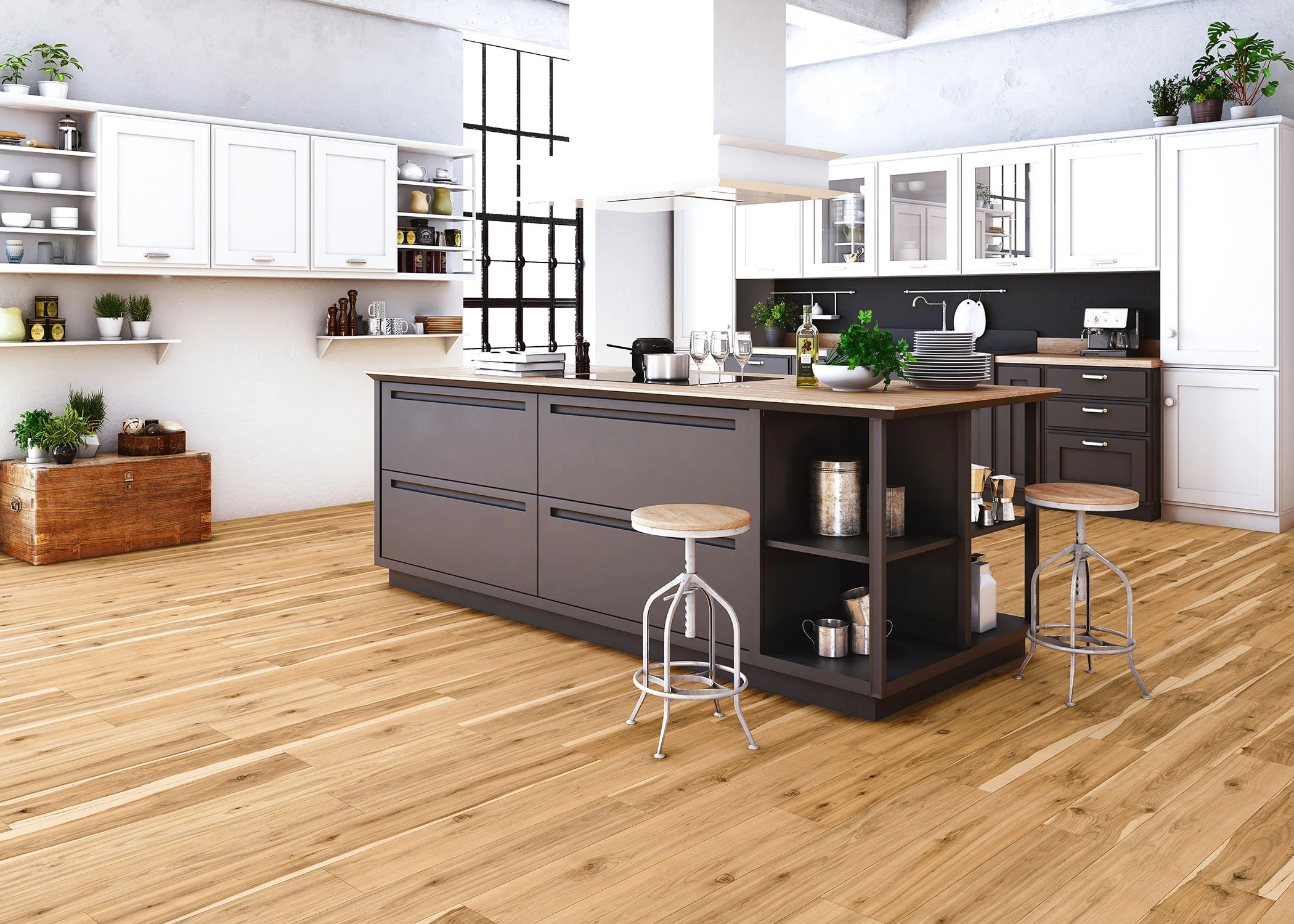 5mm w/pad Royal Hampton Hickory Waterproof Rigid Vinyl Plank Flooring 6.81 in. Wide x 51 in. Long - Image 3