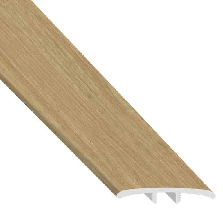 Tupelo Honey Oak Hybrid Resilient Waterproof 1.77 in wide x 7.5 ft Length Low Profile T-Molding
