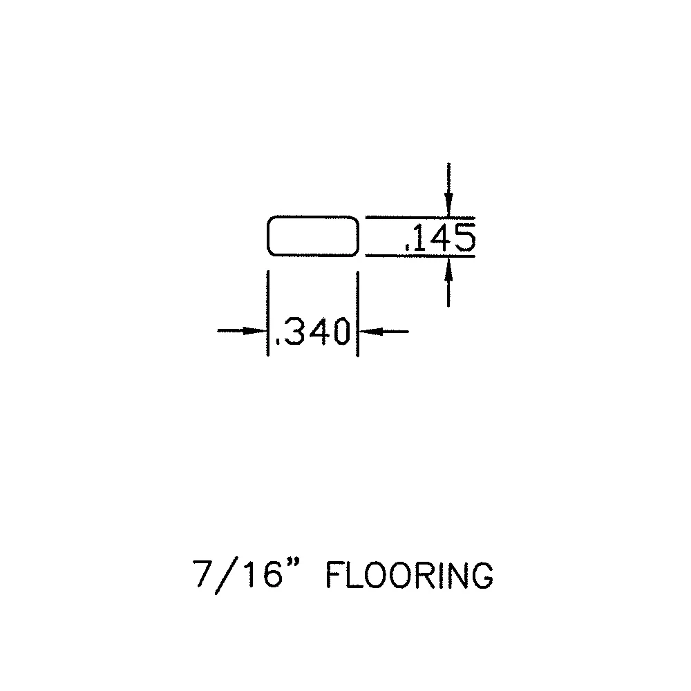 Unfinished Red Oak Hardwood 7/16 in. Thick x 0.3 in. Wide x 4 ft Length Spline - Image 2