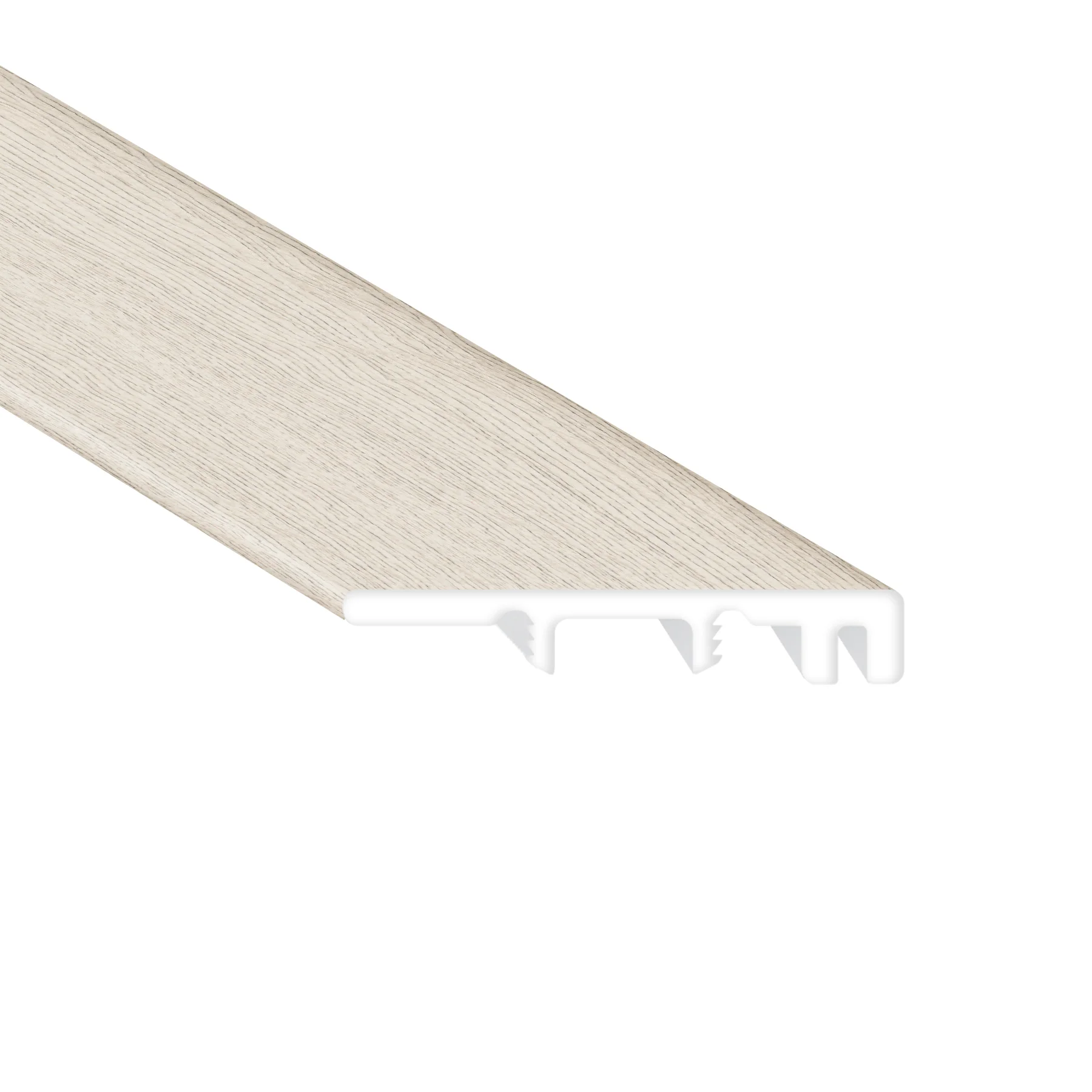 Urban Mist Oak Waterproof Hybrid Resilient 1.5 in. Wide x 7.5 ft. Length End Cap